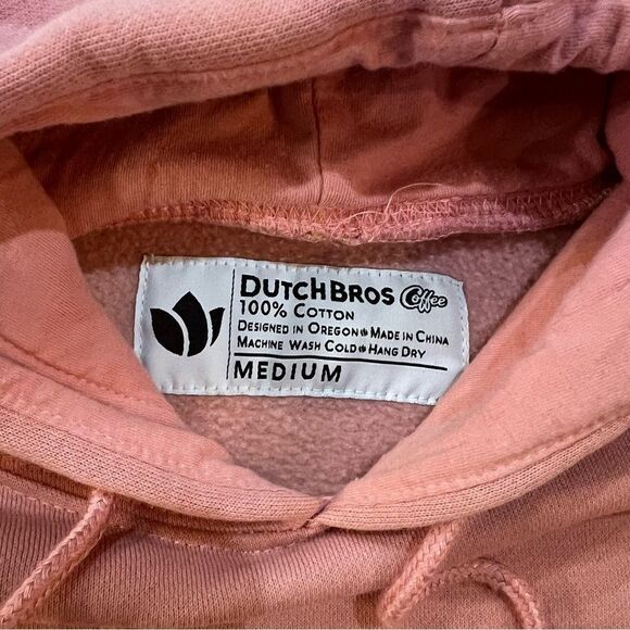 Dutch Bros Medium ladies Light Pink Hoodie for Men - Picture 4 of 5